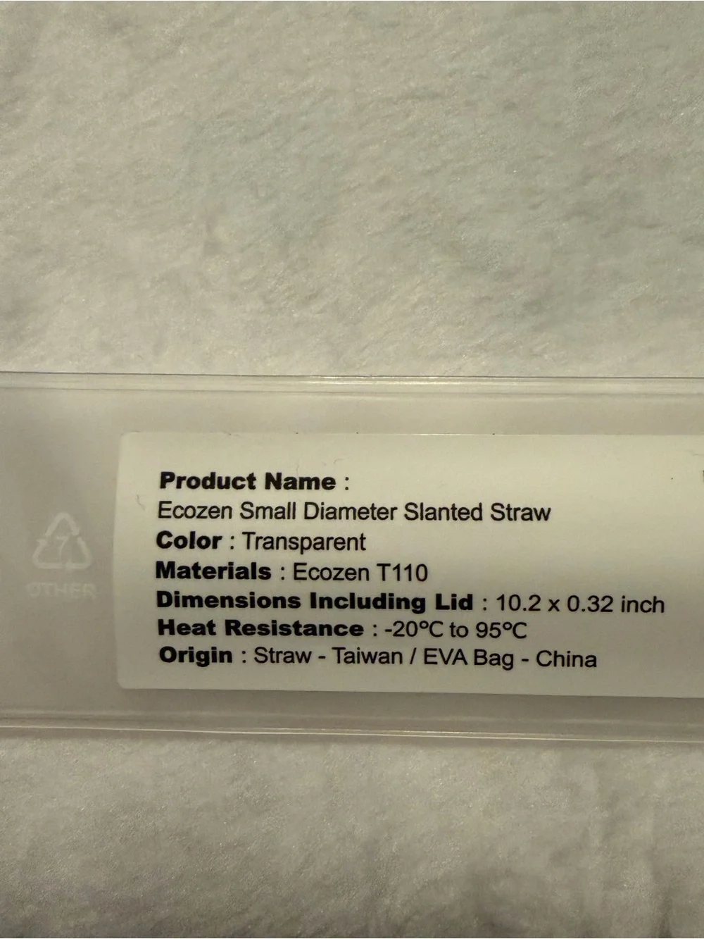 Lot of 40 OOLAB Ecozen Reusable Slanted Straws NEW